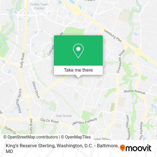 King's Reserve Sterling map