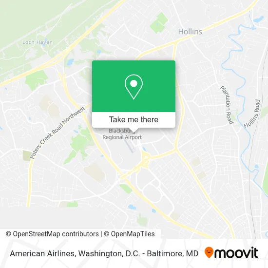 American Airlines map