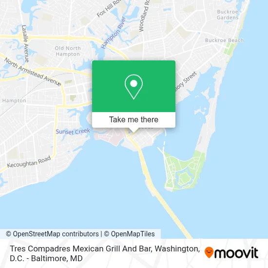 Tres Compadres Mexican Grill And Bar map