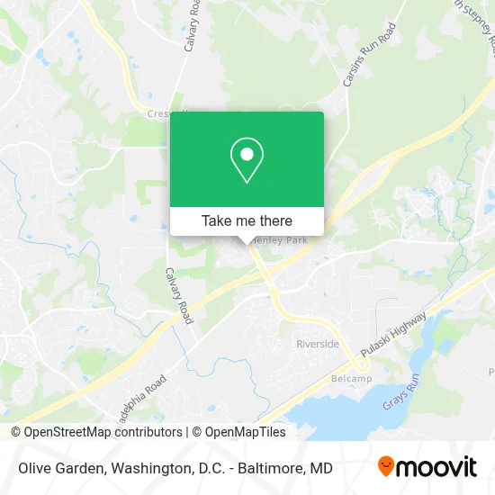 Olive Garden map