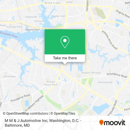 M M & J Automotive Inc map