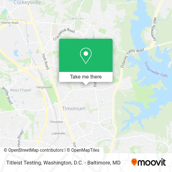 Titleist Testing map