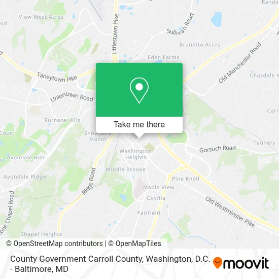 County Government Carroll County map