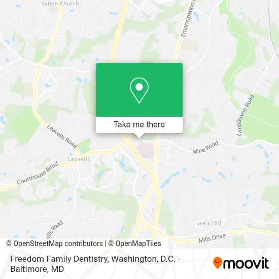 Freedom Family Dentistry map