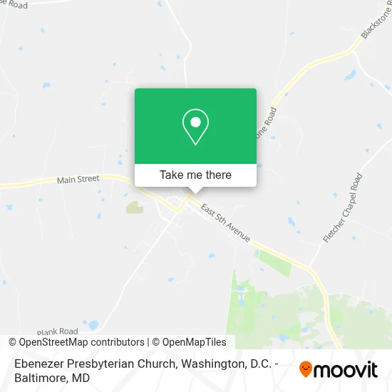 Ebenezer Presbyterian Church map