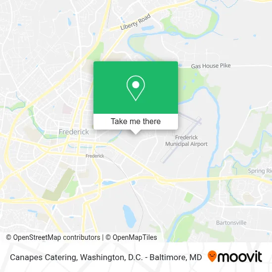 Canapes Catering map