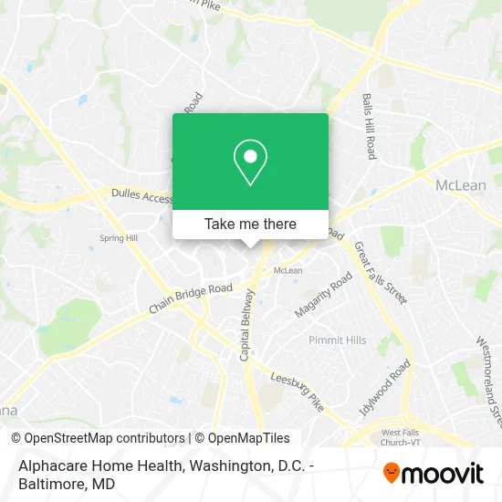 Alphacare Home Health map