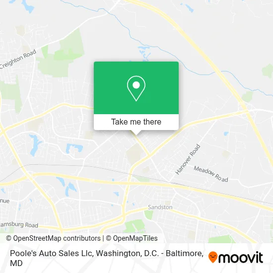 Poole's Auto Sales Llc map