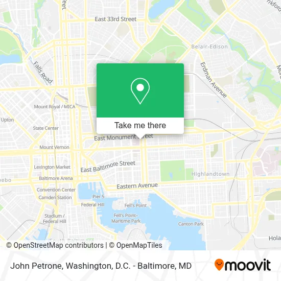 John Petrone map