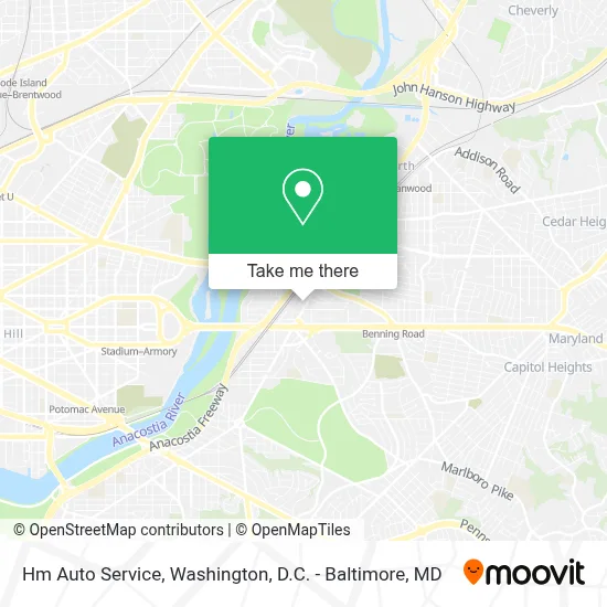 Hm Auto Service map