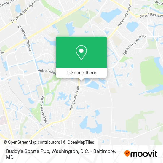 Buddy's Sports Pub map