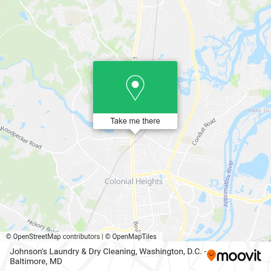 Johnson's Laundry & Dry Cleaning map