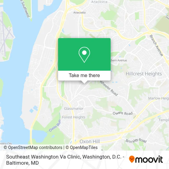 Southeast Washington Va Clinic map