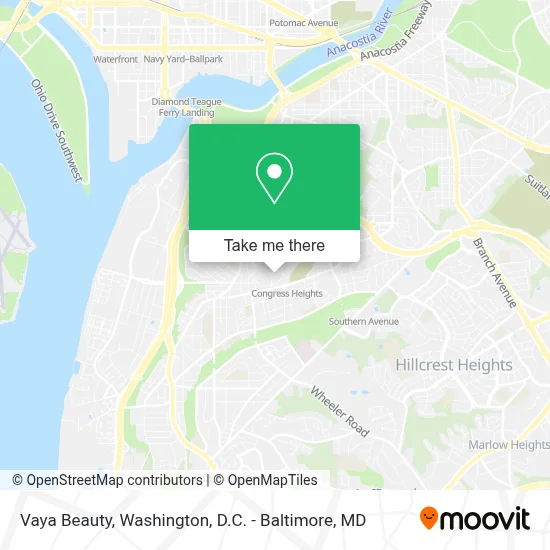 Vaya Beauty map