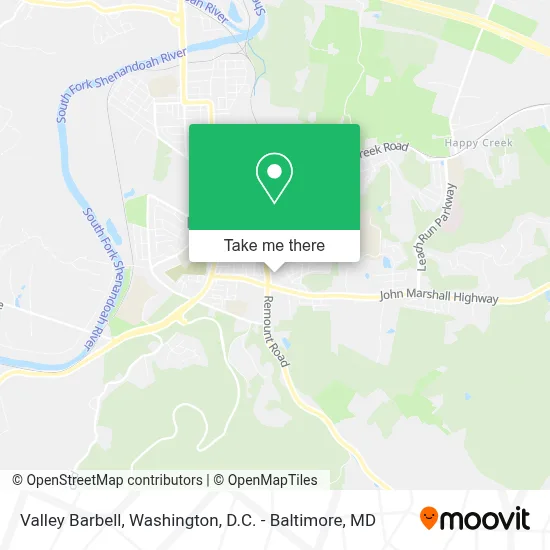 Valley Barbell map