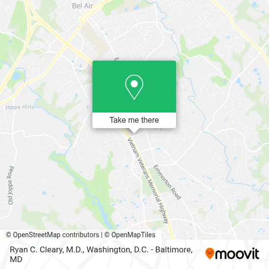 Ryan C. Cleary, M.D. map