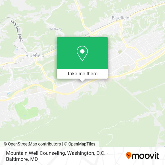 Mountain Well Counseling map