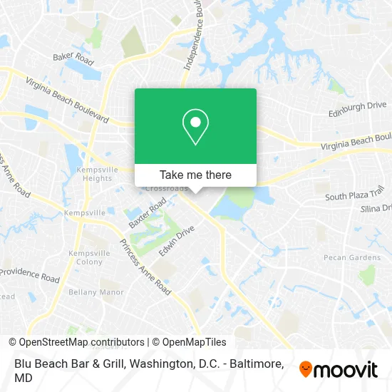 Blu Beach Bar & Grill map