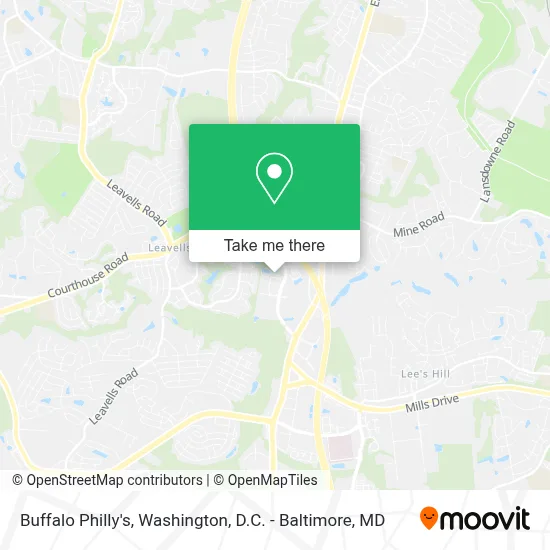 Buffalo Philly's map