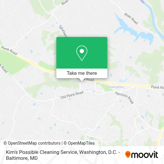 Kim's Possible Cleaning Service map