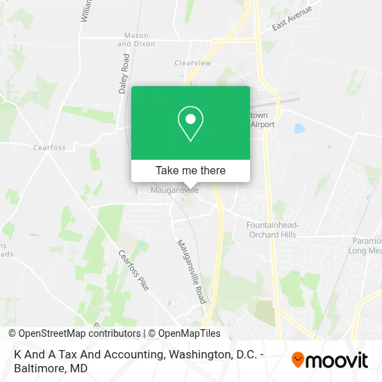 K And A Tax And Accounting map