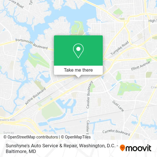 Sunshyne's Auto Service & Repair map