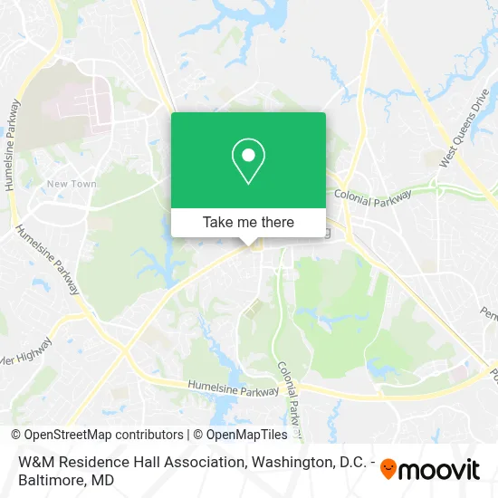W&M Residence Hall Association map