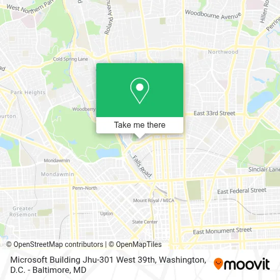Microsoft Building Jhu-301 West 39th map