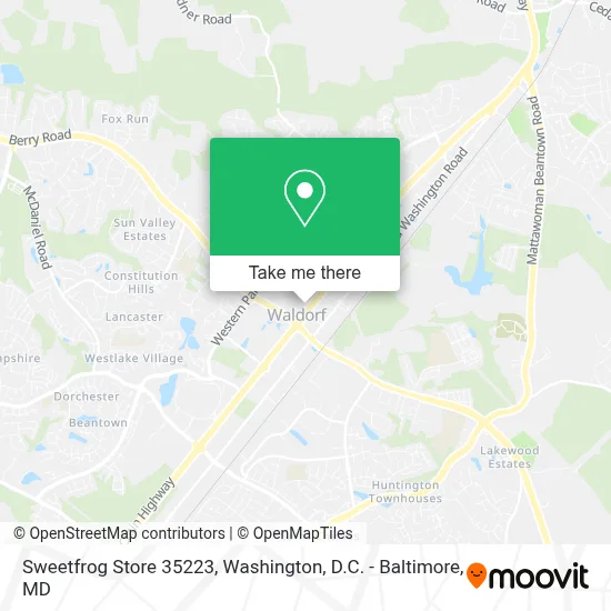 Sweetfrog Store 35223 map
