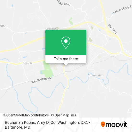 Buchanan Keene, Amy D, Od map