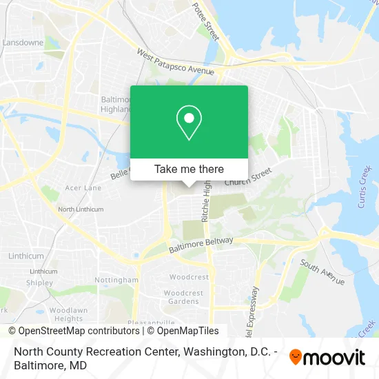 North County Recreation Center map