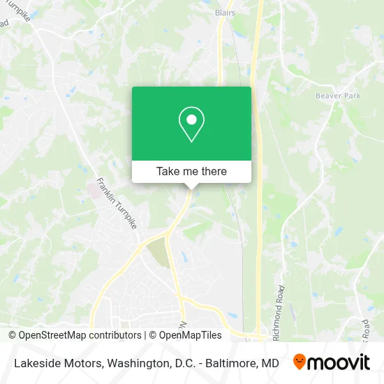 Lakeside Motors map
