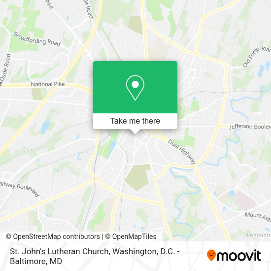 St. John's Lutheran Church map