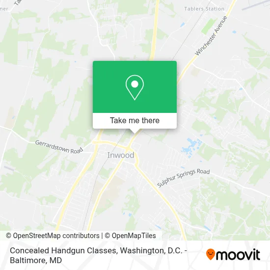 Concealed Handgun Classes map