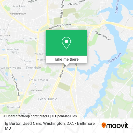 Ig Burton Used Cars map
