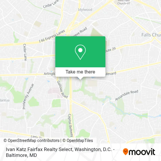 Ivan Katz Fairfax Realty Select map