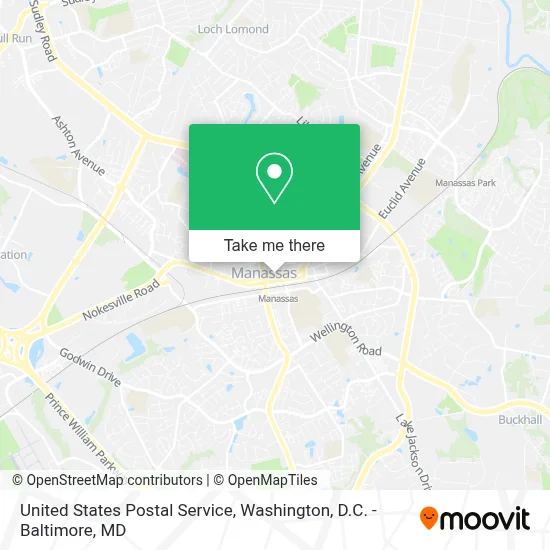 United States Postal Service map