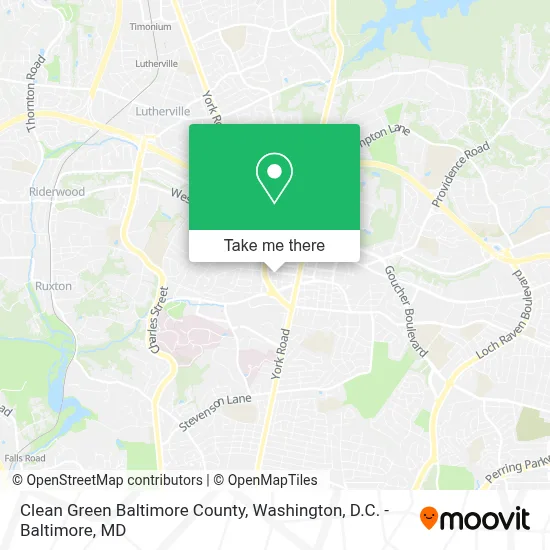 Clean Green Baltimore County map