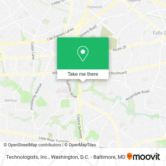 Technologists, Inc. map