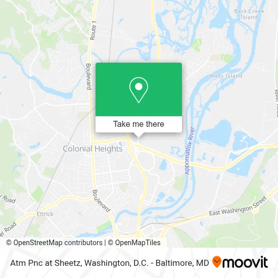 Atm Pnc at Sheetz map