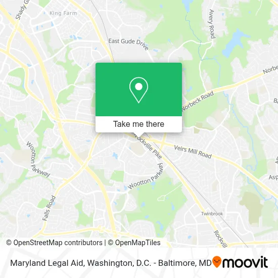 Maryland Legal Aid map