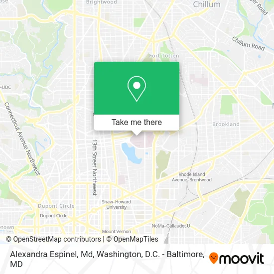 Alexandra Espinel, Md map