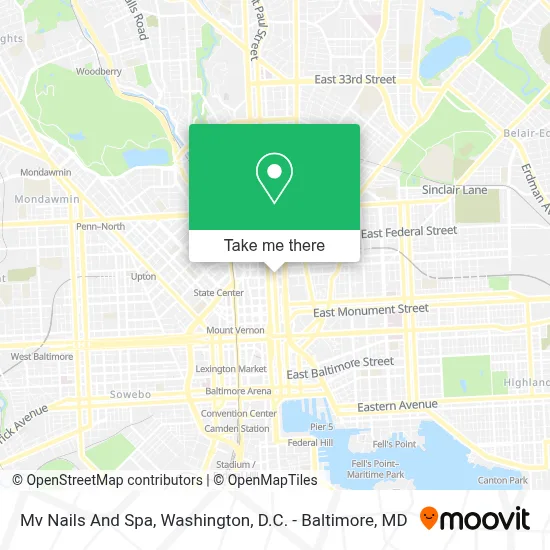 Mv Nails And Spa map