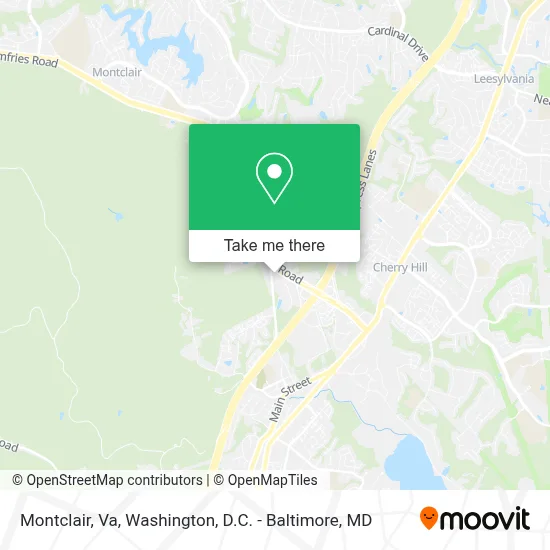 Montclair, Va map