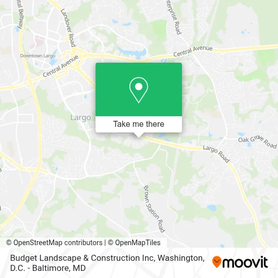 Budget Landscape & Construction Inc map