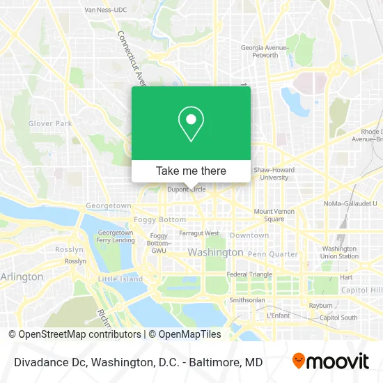 Divadance Dc map