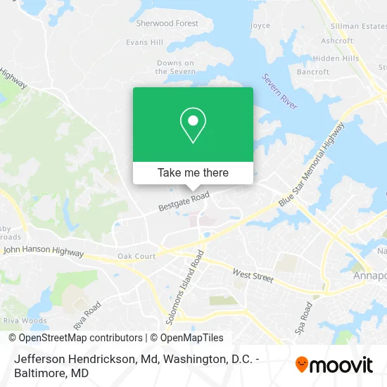Jefferson Hendrickson, Md map