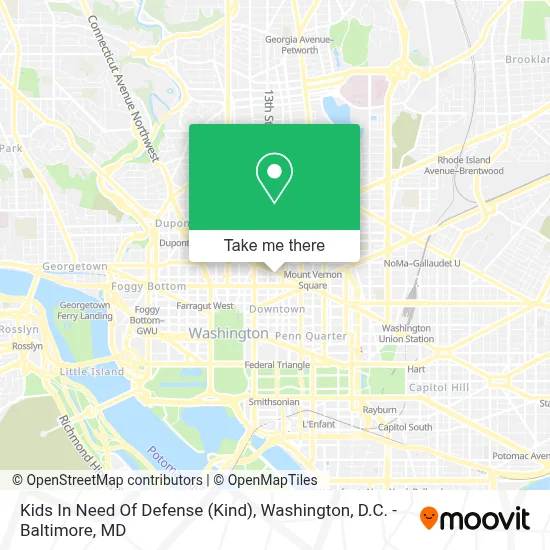Kids In Need Of Defense (Kind) map
