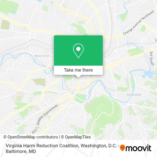 Virginia Harm Reduction Coalition map