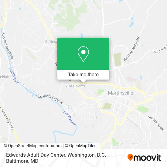Edwards Adult Day Center map